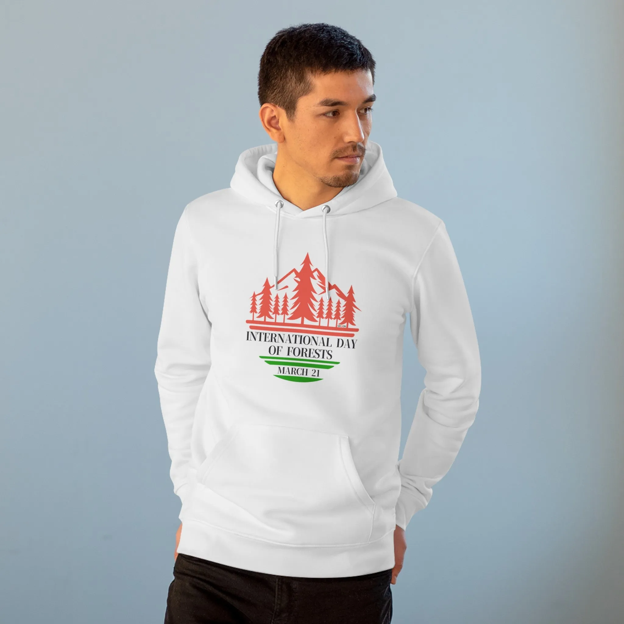 Eco-Friendly Organic - Unisex Cruiser Hoodie - International Day of Forests graphic