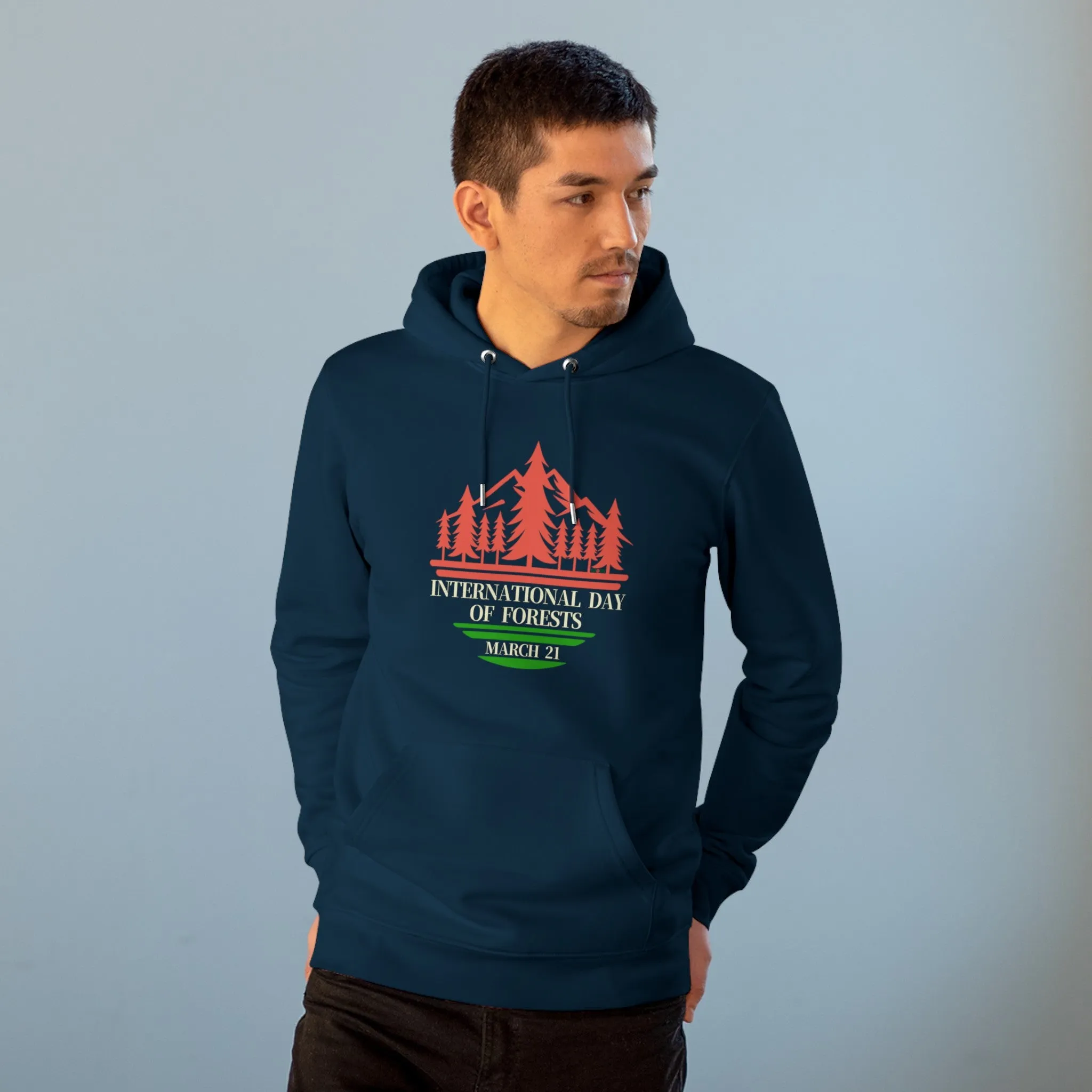 Eco-Friendly Organic - Unisex Cruiser Hoodie - International Day of Forests graphic