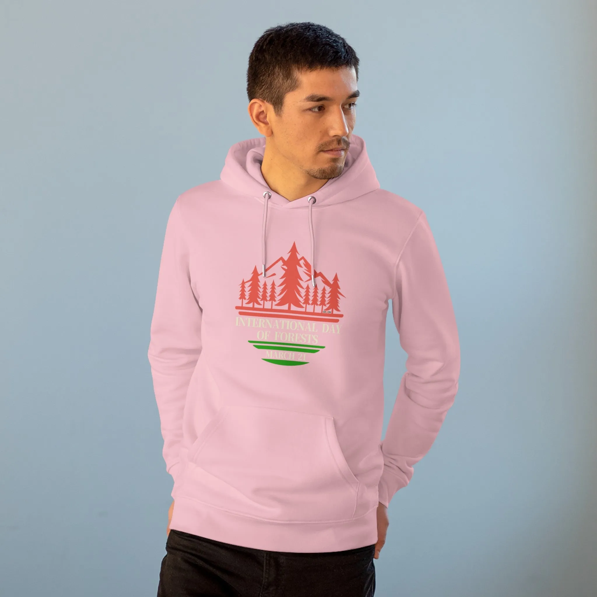 Eco-Friendly Organic - Unisex Cruiser Hoodie - International Day of Forests graphic