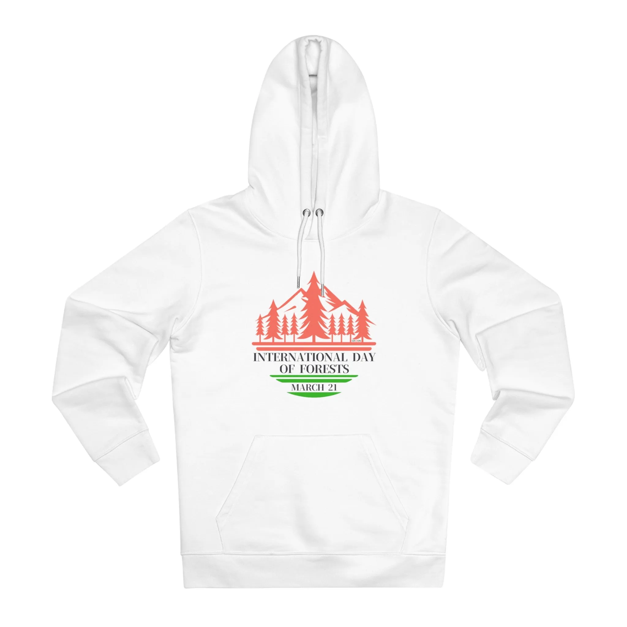 Eco-Friendly Organic - Unisex Cruiser Hoodie - International Day of Forests graphic