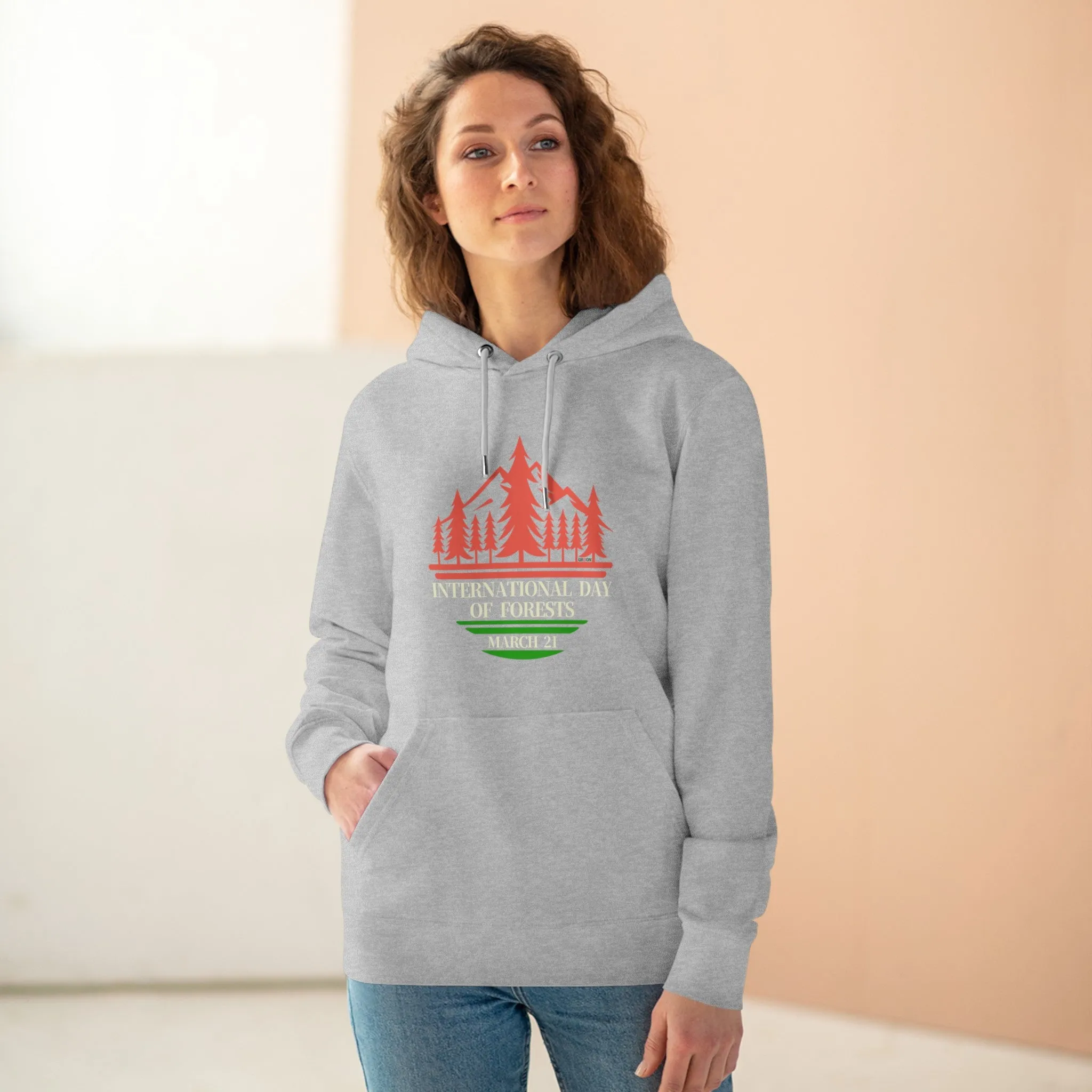 Eco-Friendly Organic - Unisex Cruiser Hoodie - International Day of Forests graphic