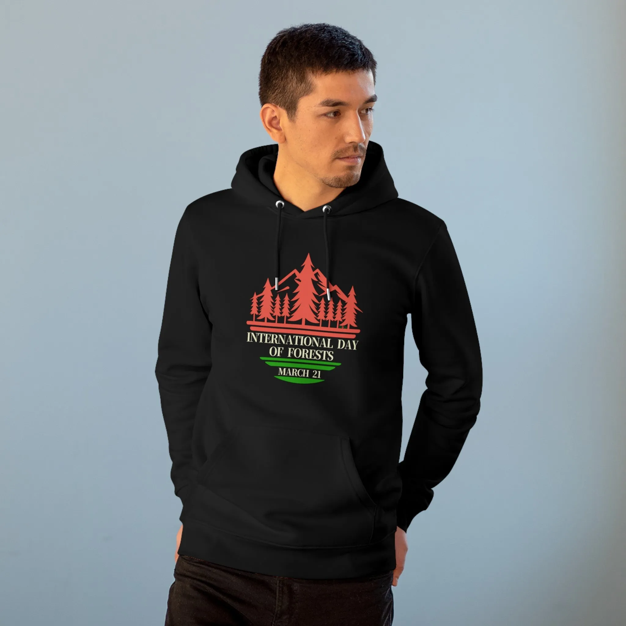 Eco-Friendly Organic - Unisex Cruiser Hoodie - International Day of Forests graphic
