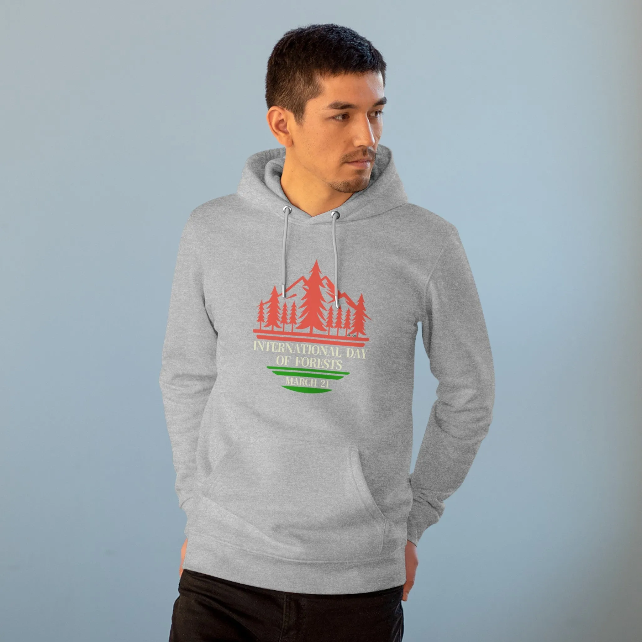 Eco-Friendly Organic - Unisex Cruiser Hoodie - International Day of Forests graphic