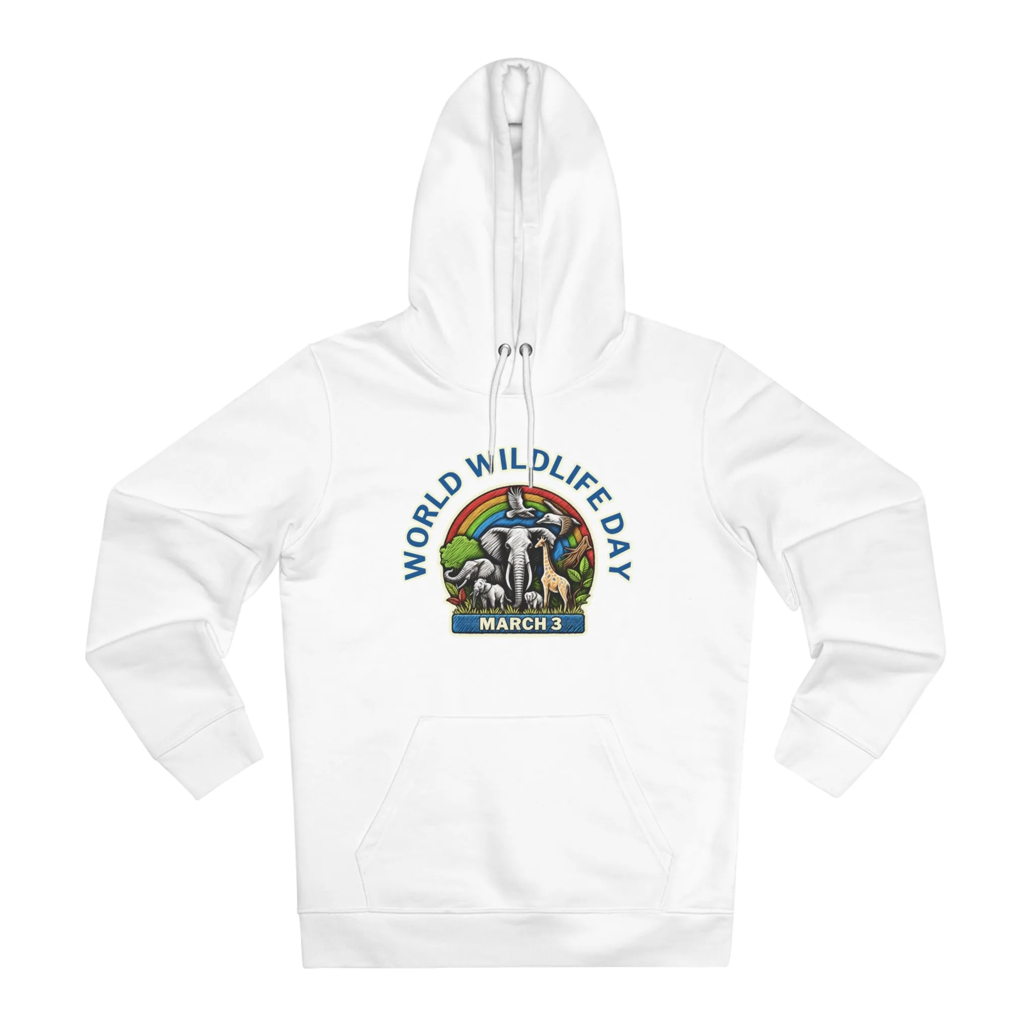 Eco-Friendly Organic - Unisex Cruiser Hoodie - World Wildlife Day graphic