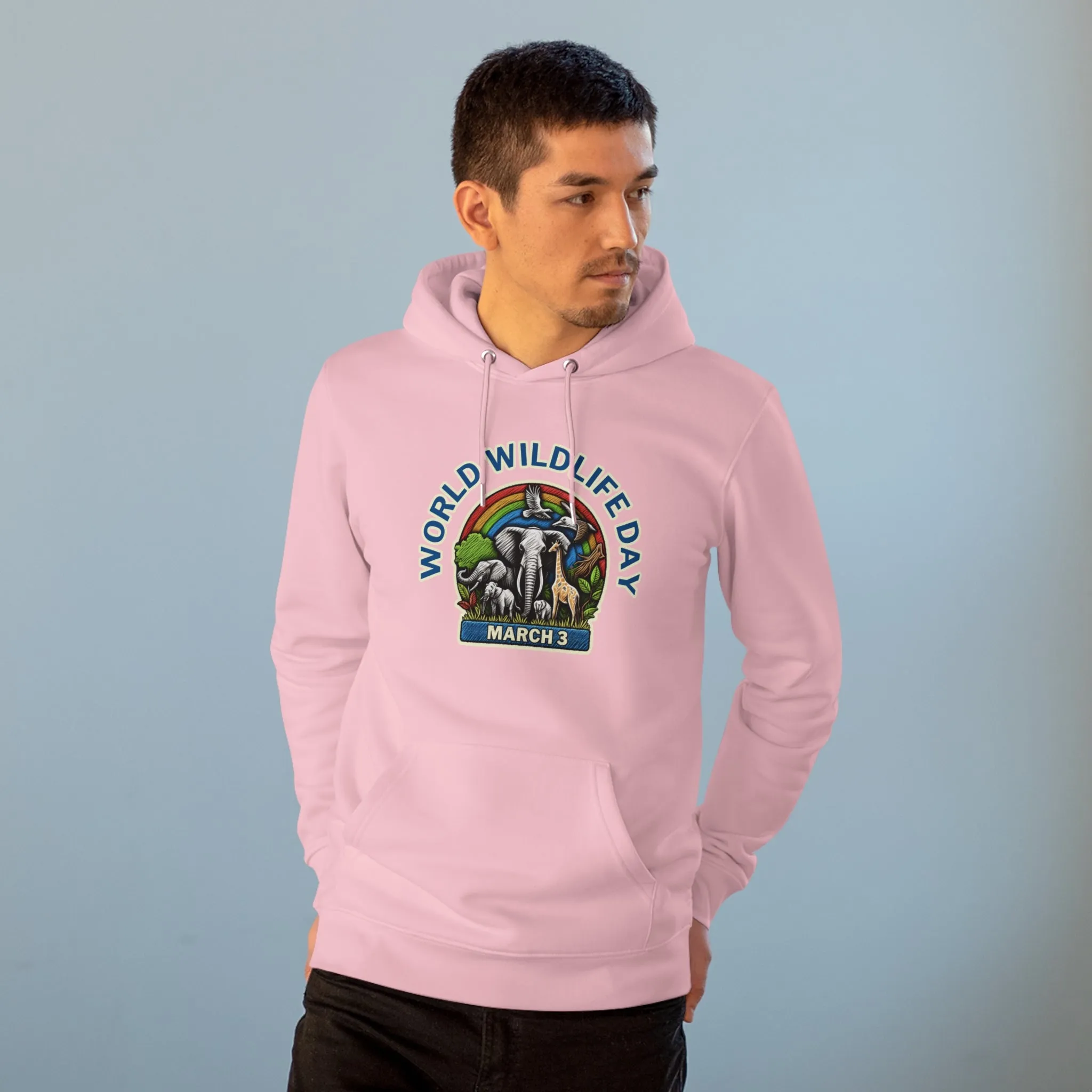 Eco-Friendly Organic - Unisex Cruiser Hoodie - World Wildlife Day graphic