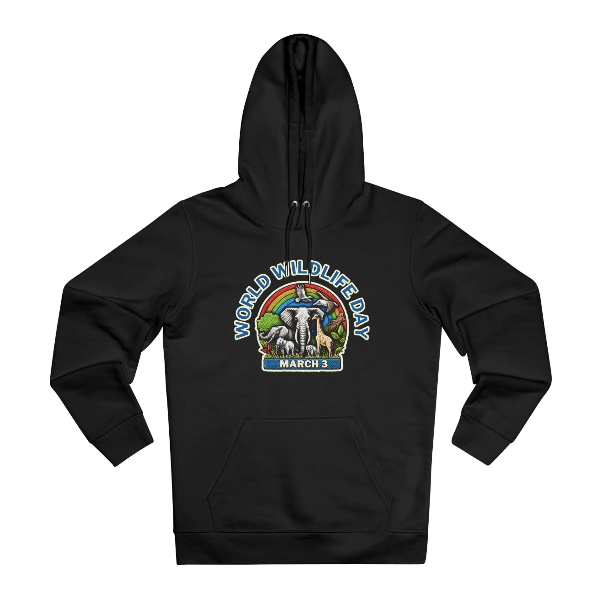 Eco-Friendly Organic - Unisex Cruiser Hoodie - World Wildlife Day graphic
