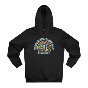 Eco-Friendly Organic - Unisex Cruiser Hoodie - World Wildlife Day graphic