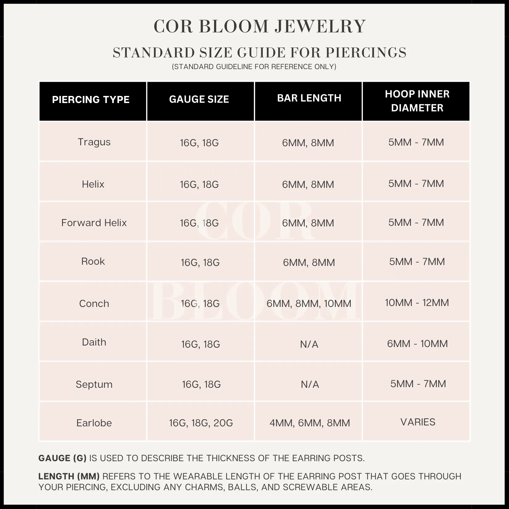 Essential Flat Back Piercing Stud (16G)