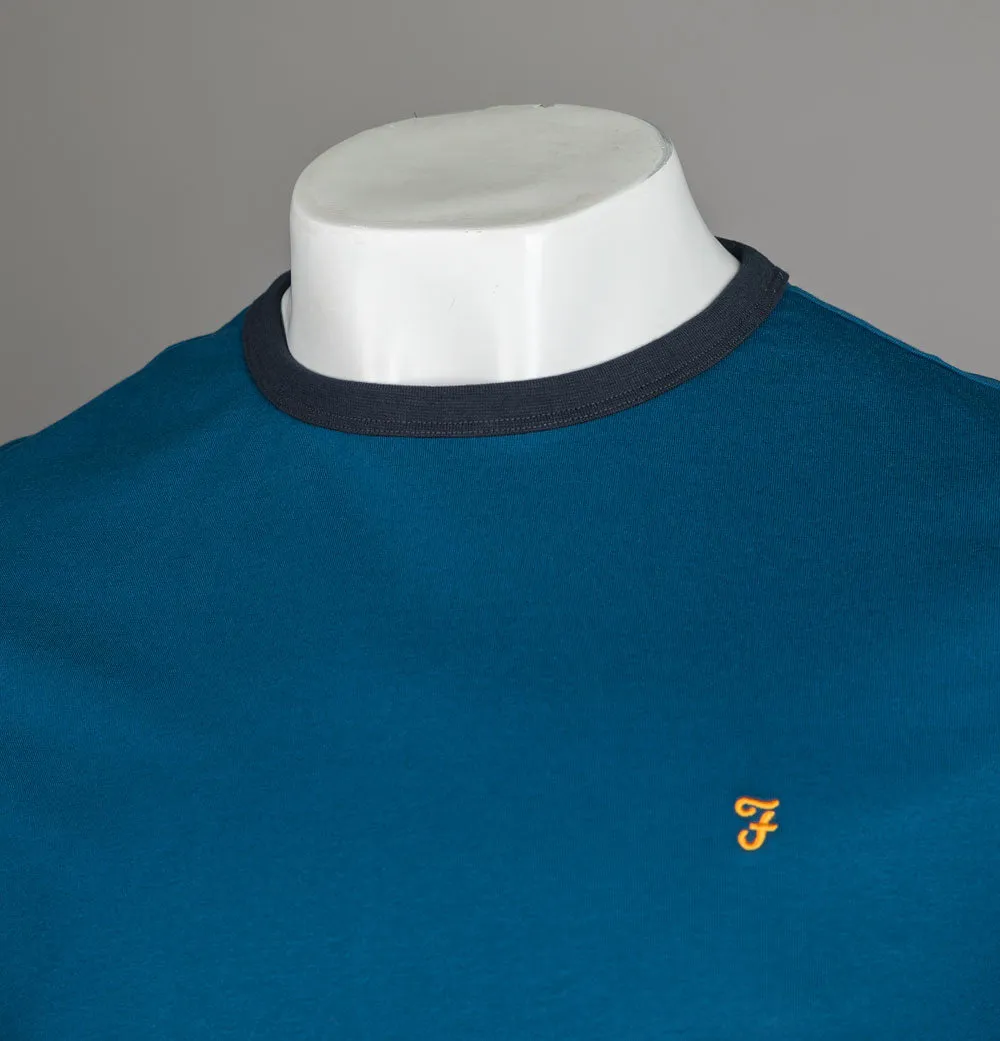 Farah Groves Ringer T-Shirt Sailor Blue