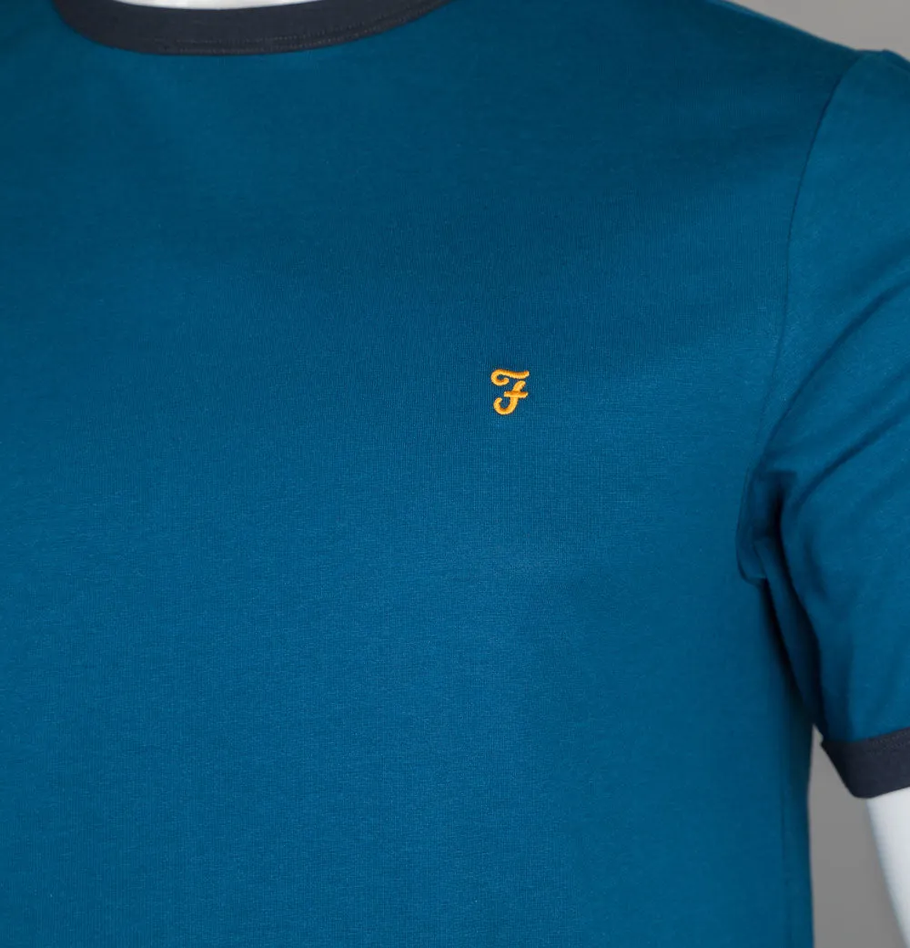 Farah Groves Ringer T-Shirt Sailor Blue