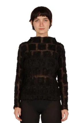 Fuzzy Pleats Shirt