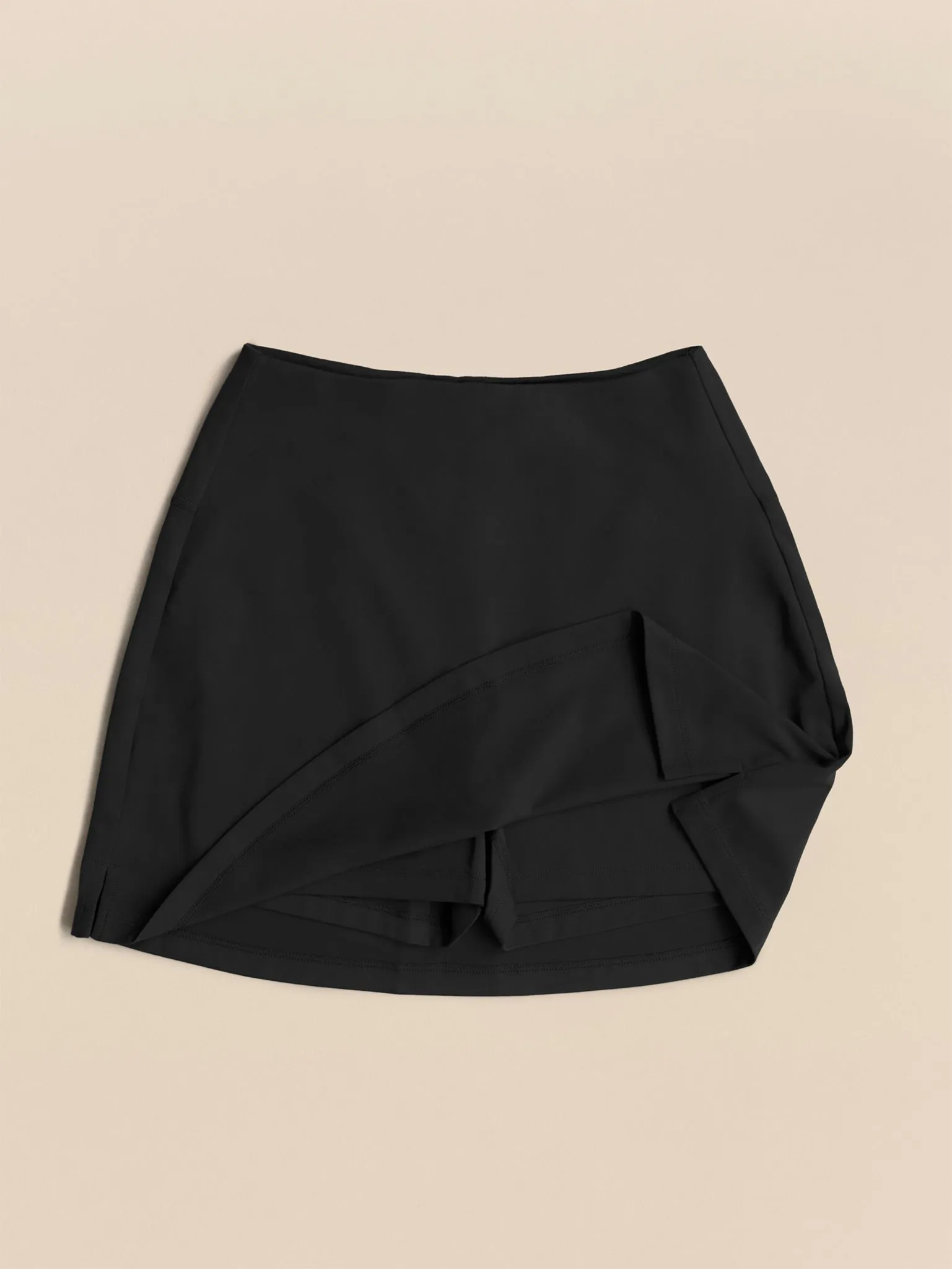 Girlfriend Collective High-Rise Skort - Black