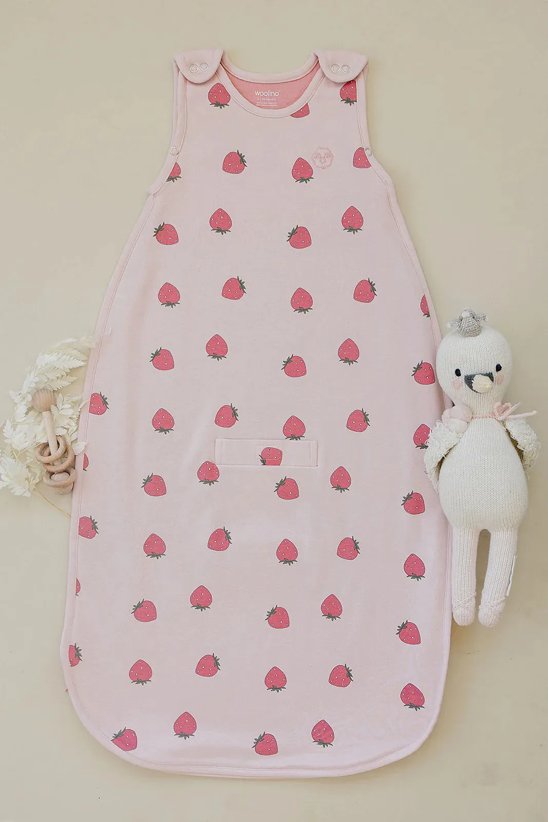 >Woolino Merino Wool 4 Season ULTIMATE Sleep Bag - Strawberry