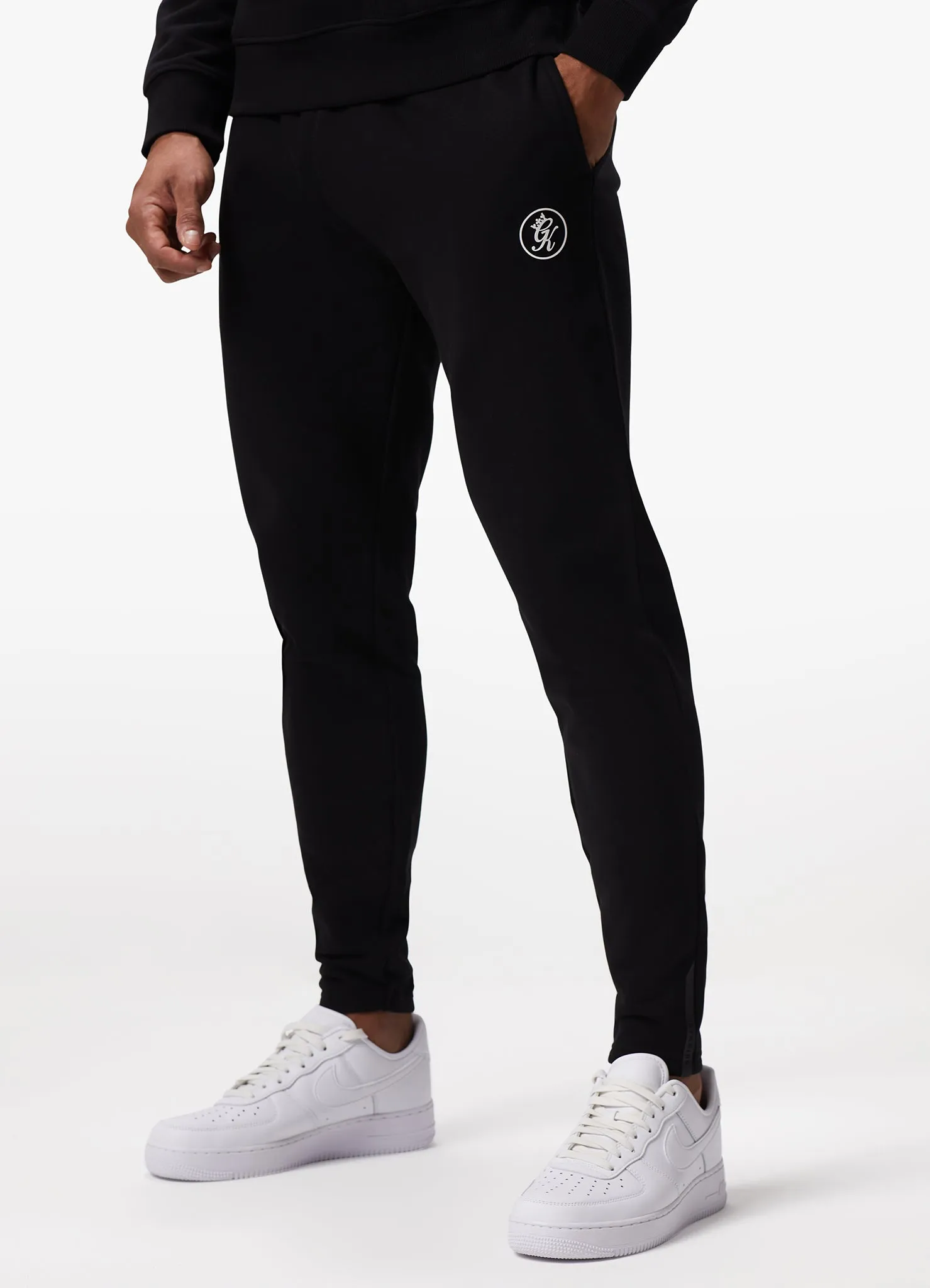 Gym King Pro Logo Fleece Tracksuit - Black
