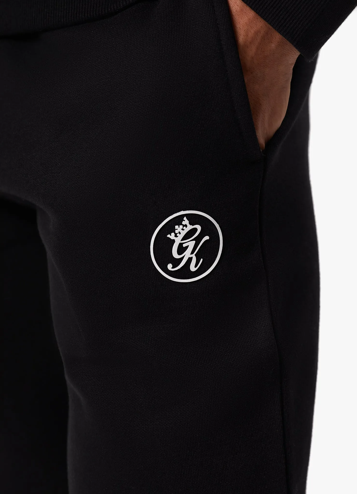 Gym King Pro Logo Fleece Tracksuit - Black