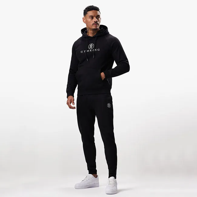 Gym King Pro Logo Fleece Tracksuit - Black