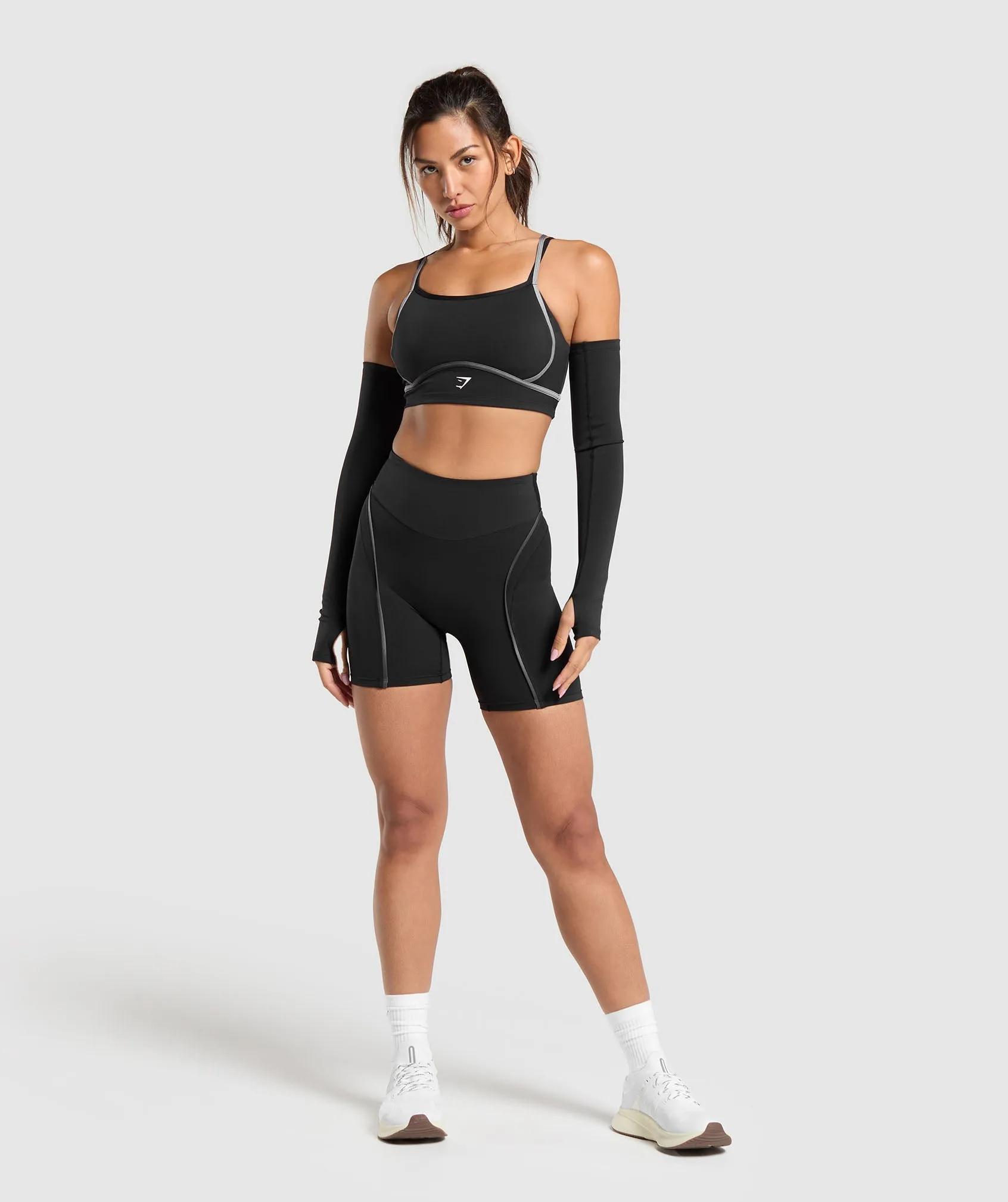 Gymshark Contour Shorts - Black/Metal Grey