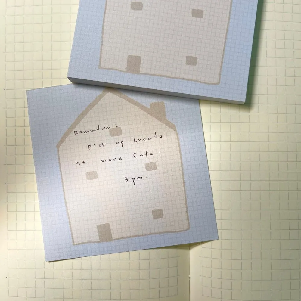 Hatsu Midori Memo Pad - Houses