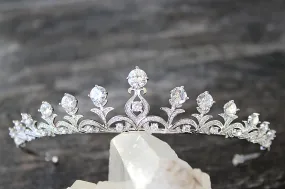 KIMBERLY Simulated Diamond Bridal Tiara