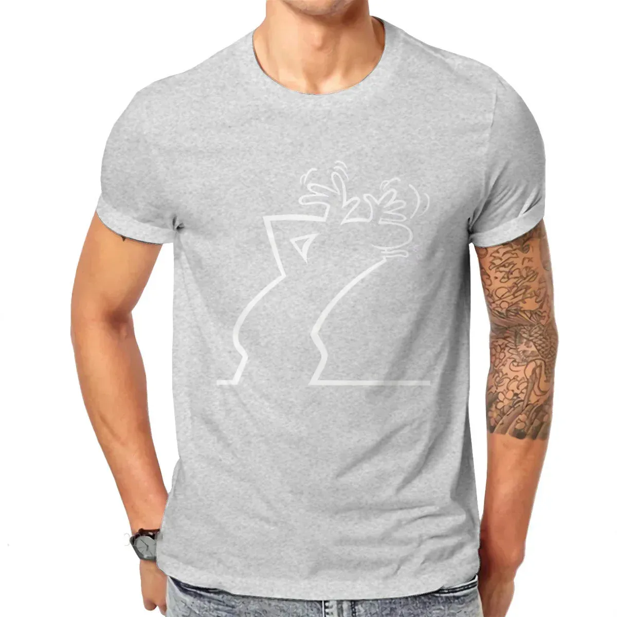 La Linea Foto Upload T-shirt - Alternative Casual O-neck Cotton Tee