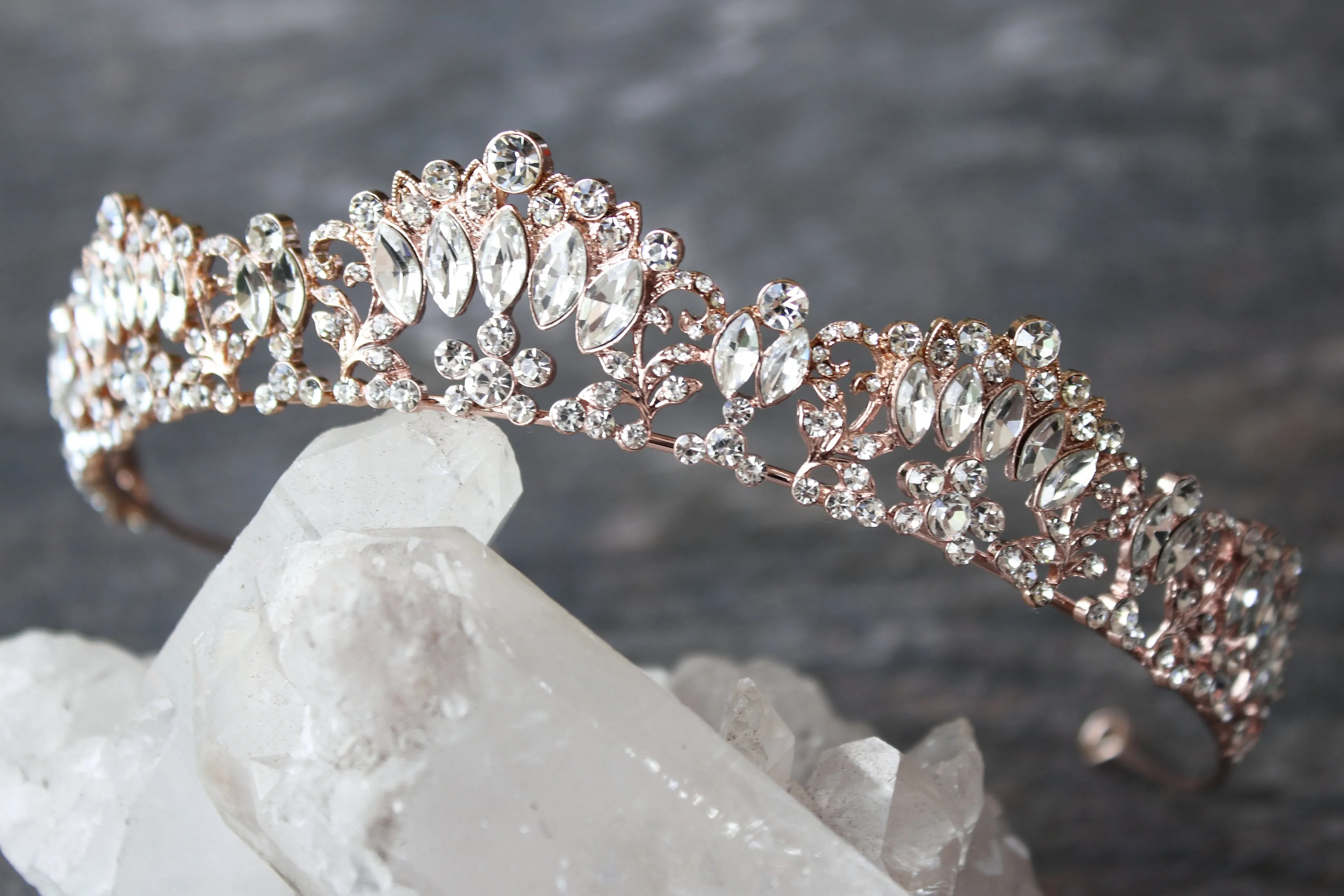 MARQUISE Silver Bridal Tiara