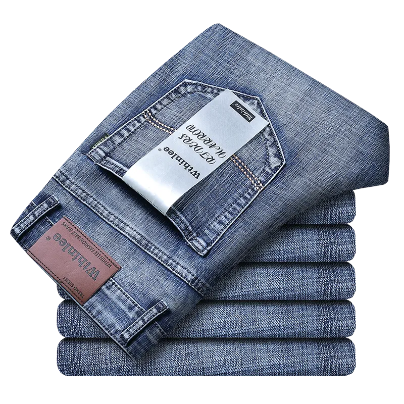 Men Classic Jeans Jean Homme Pantalones Hombre Men Mannen Soft Black Biker Masculino Denim Overalls Mens Pants