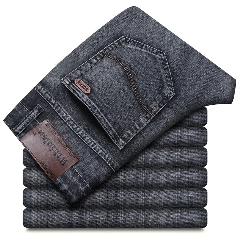 Men Classic Jeans Jean Homme Pantalones Hombre Men Mannen Soft Black Biker Masculino Denim Overalls Mens Pants