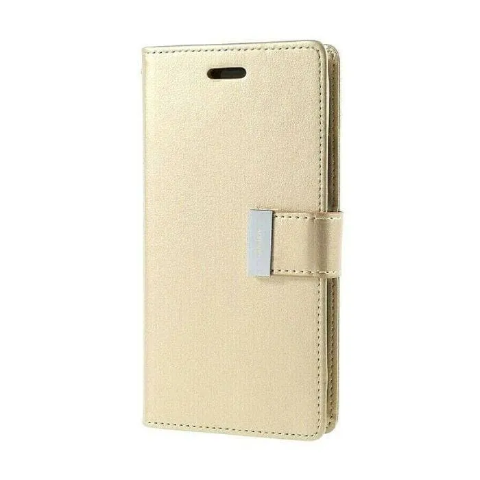 Mercury Rich Diary Case for iPhone XS Max - Gold