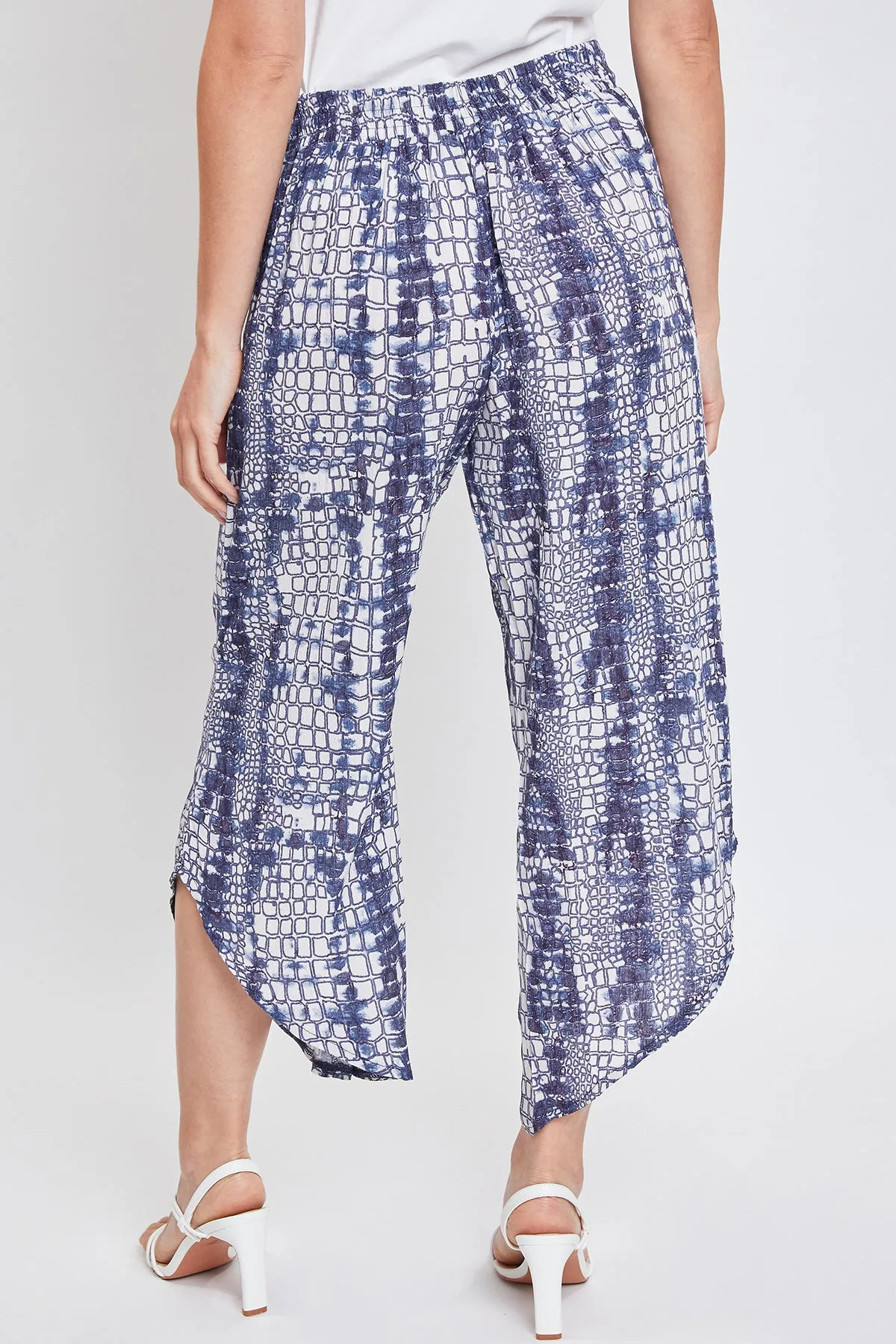 Missy Rayon Cropped Pants With Curved Hem , Pack Of 6