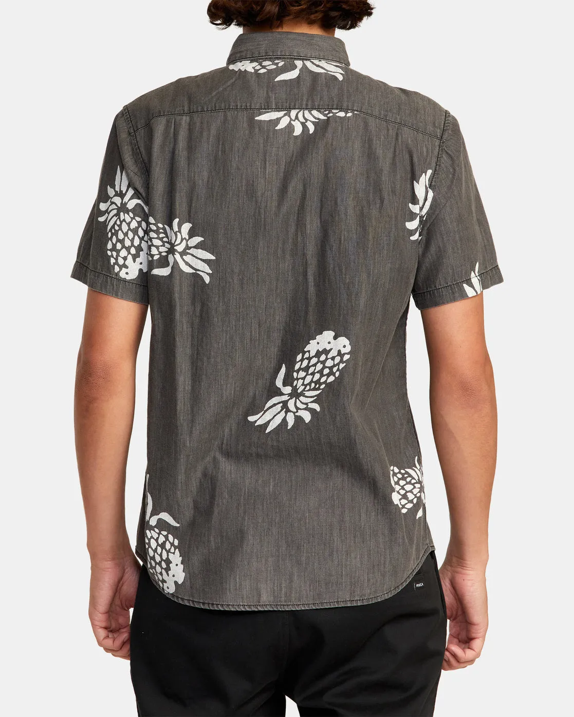 Neo Denim Short Sleeve Shirt - Black