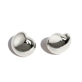 Nicola Studs - Medium - Silver
