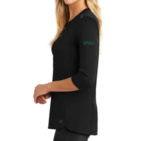 OGIO Ladies Fuse Henley- Mono Emb