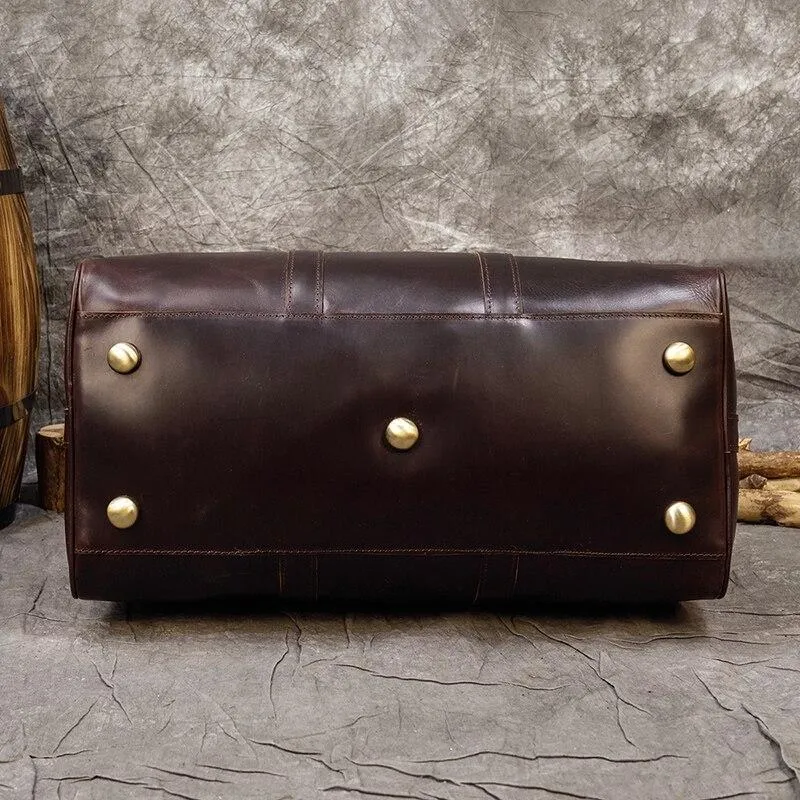 Piers Crazy Horse Leather Duffel Bag