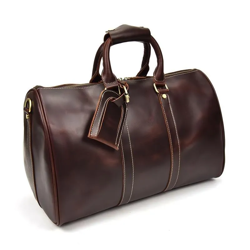 Piers Crazy Horse Leather Duffel Bag