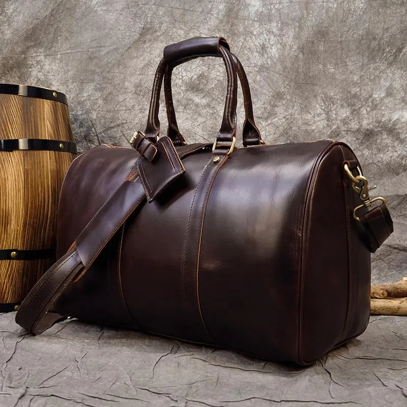 Piers Crazy Horse Leather Duffel Bag