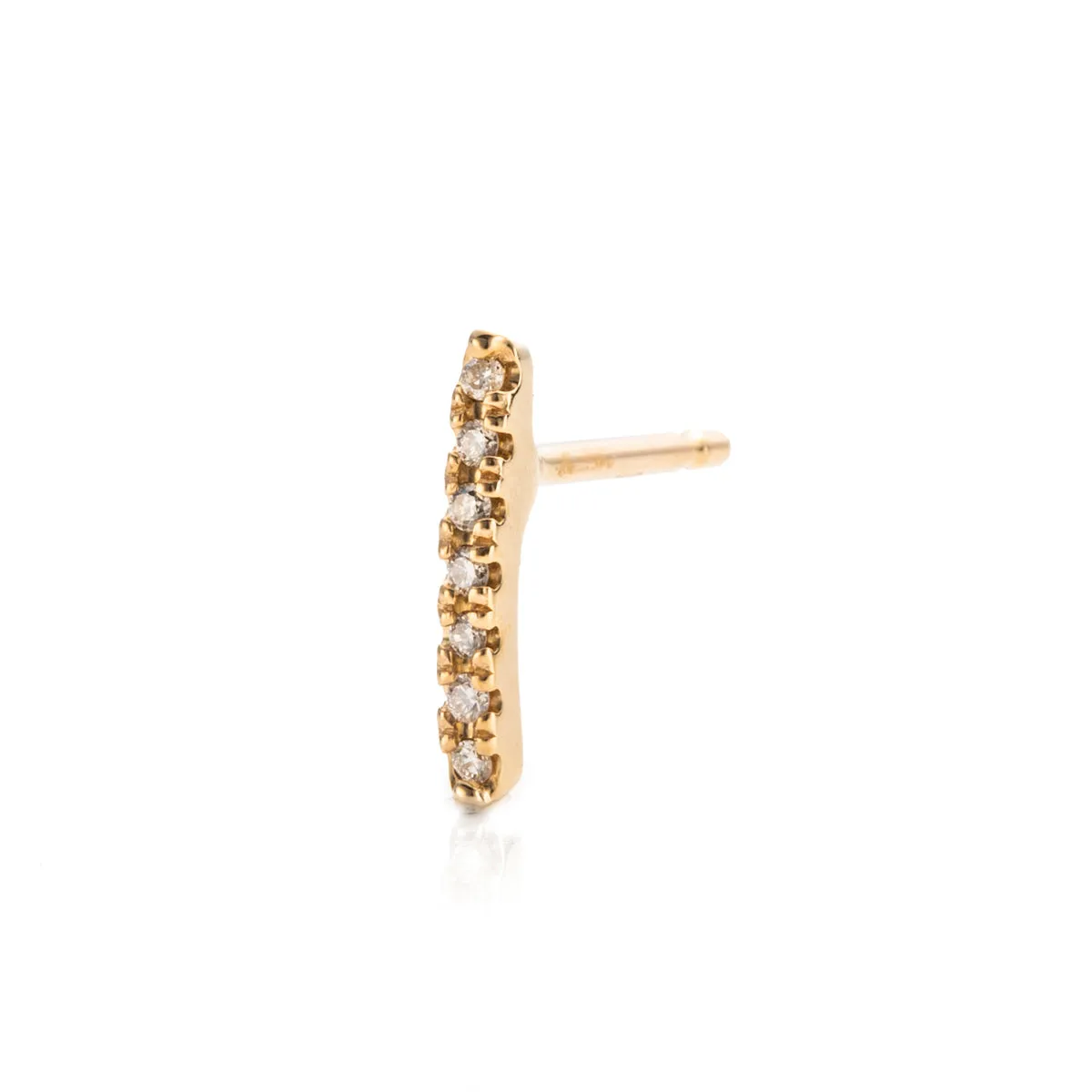 "Gossamer" Diamond Staple Earring