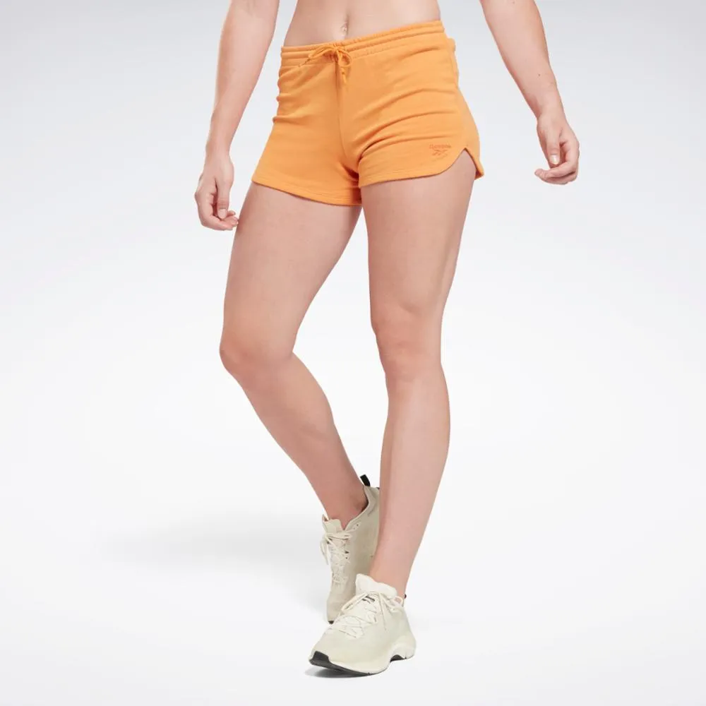 Reebok Apparel Women Reebok Identity French Terry Shorts PEAFUZ