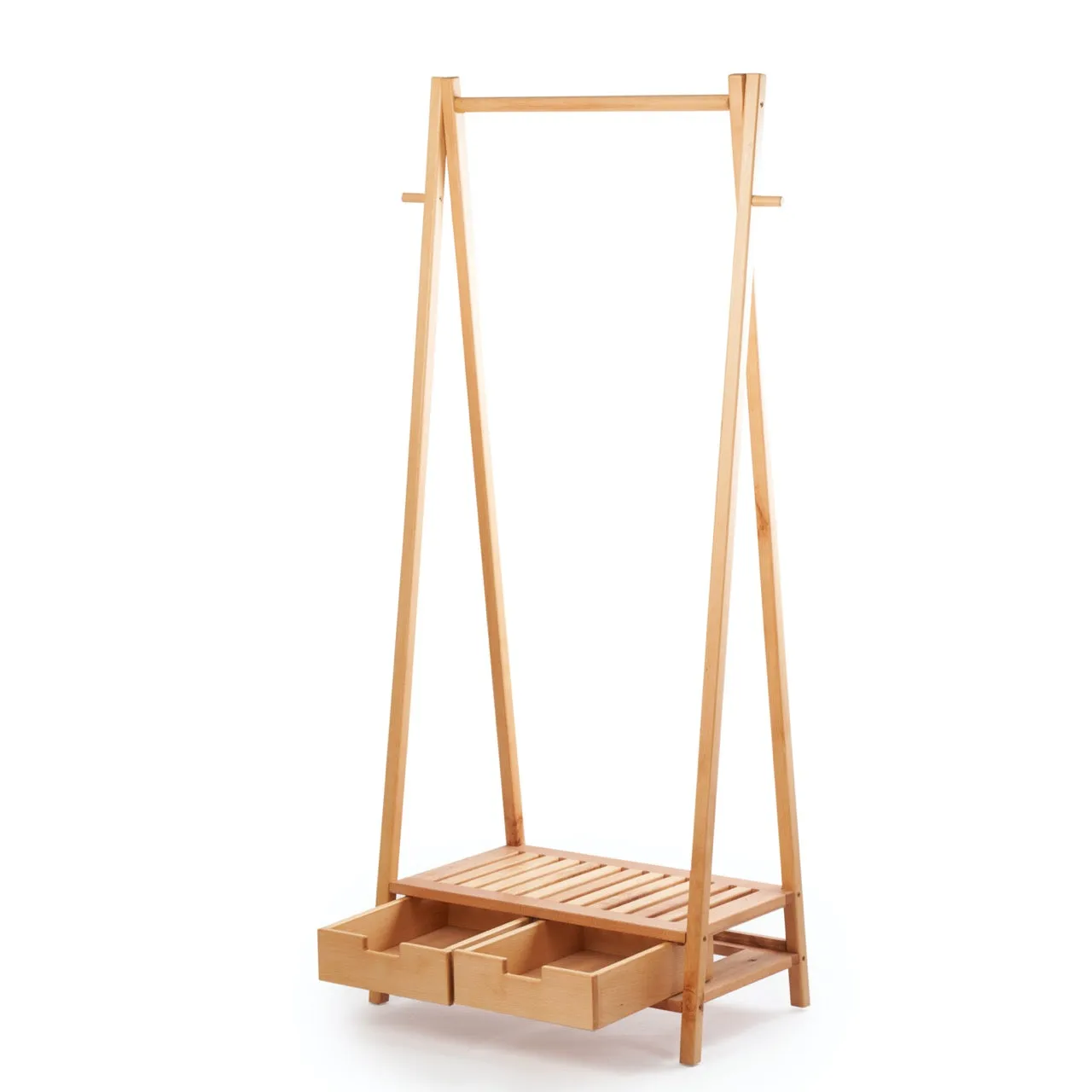 Renleek- Wooden Hanger Rack