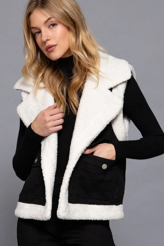 SAMMY SHERPA LINED TWILL VEST