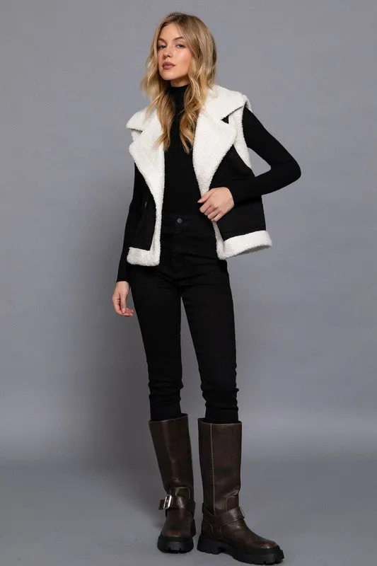 SAMMY SHERPA LINED TWILL VEST