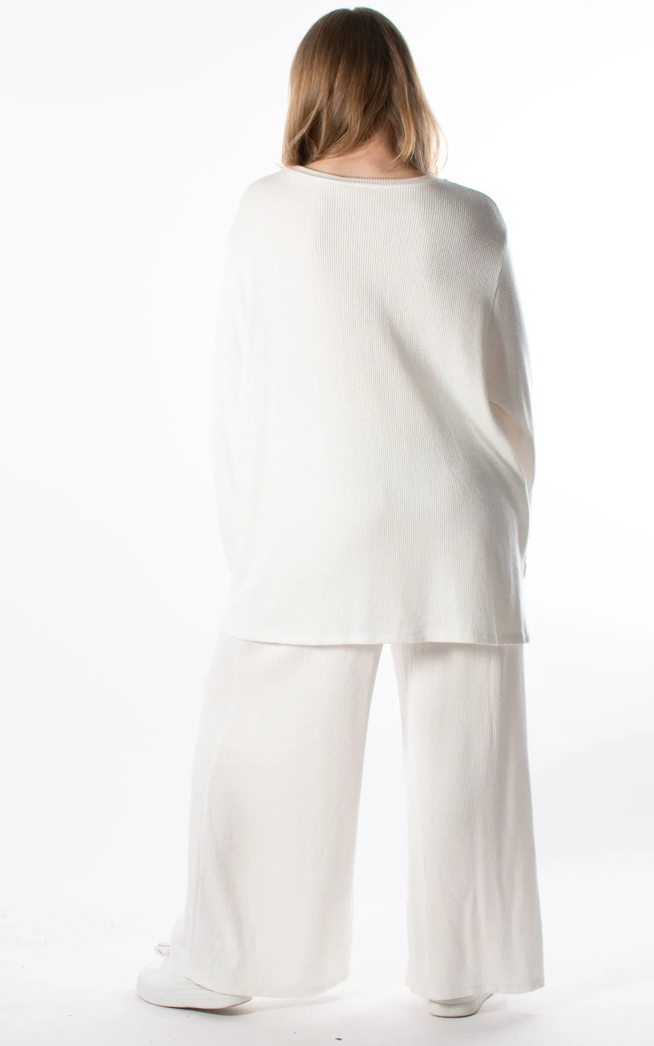Side Button Lounge Set | Winter White