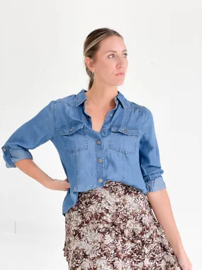 Susie Chambray Top
