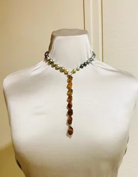 Tahitian " Y" Necklace - Theresa Baybutt