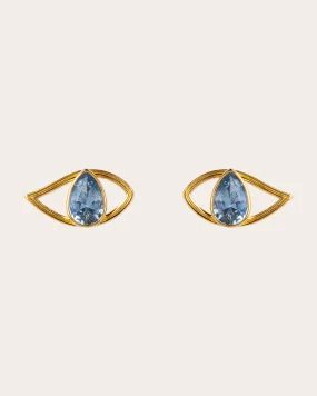 The Evil Eye earrings - gold plated