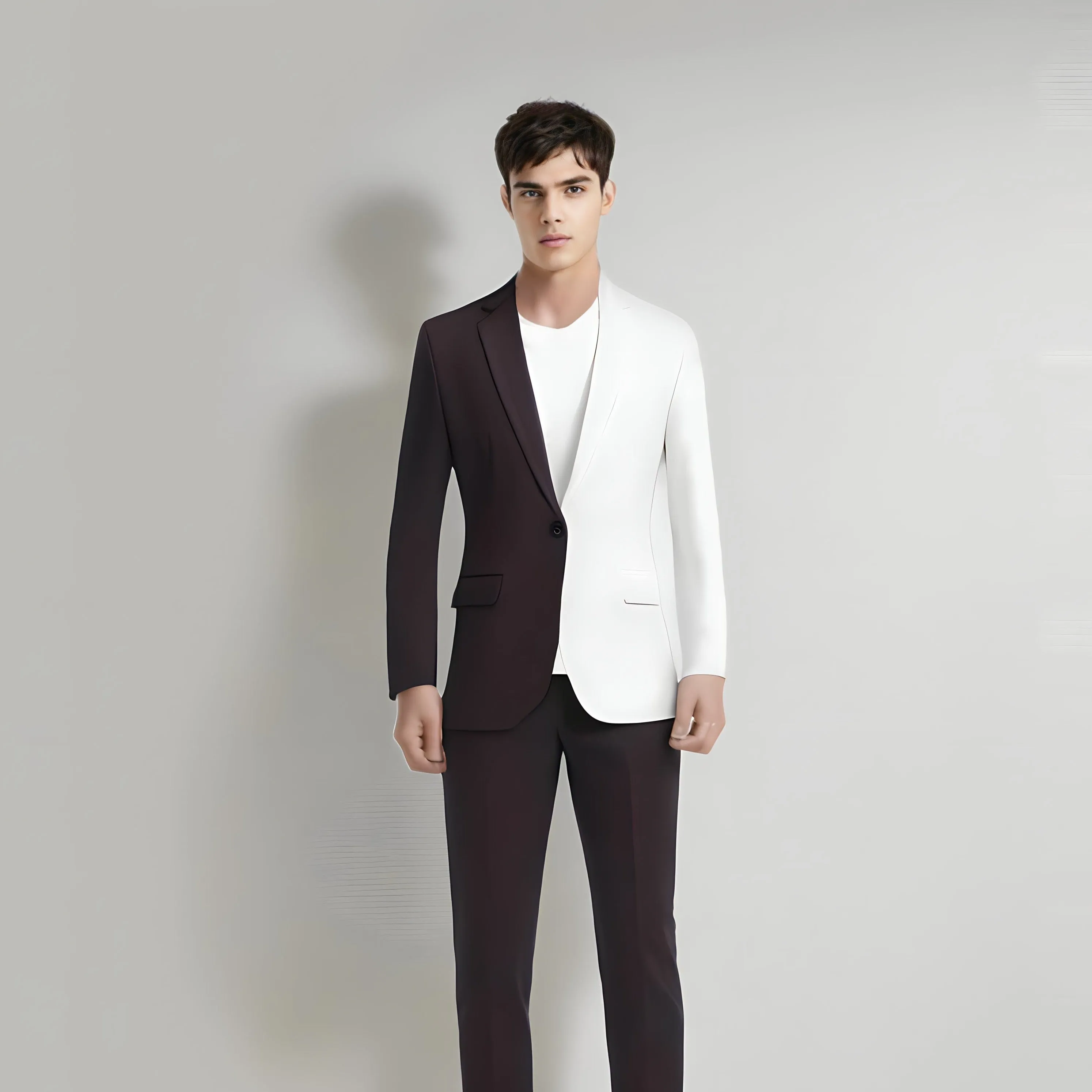 The Geoffrey Splice Slim Fit Blazer Suit Jacket