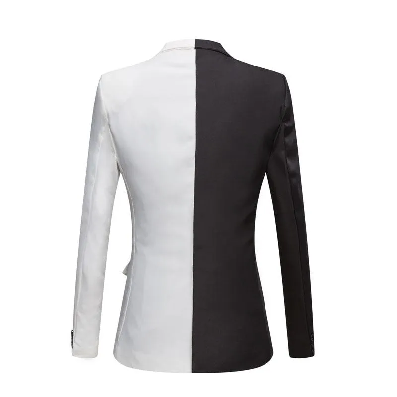 The Geoffrey Splice Slim Fit Blazer Suit Jacket