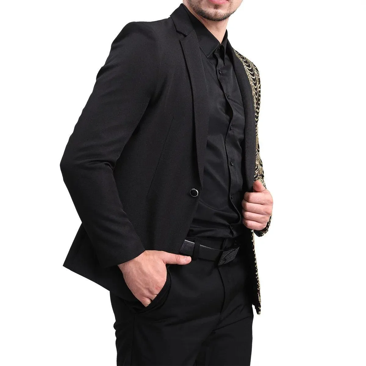 The Vertex Splice Slim Fit Blazer Suit Jacket