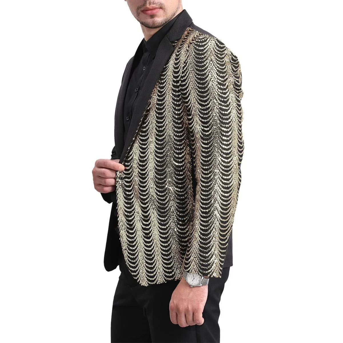 The Vertex Splice Slim Fit Blazer Suit Jacket