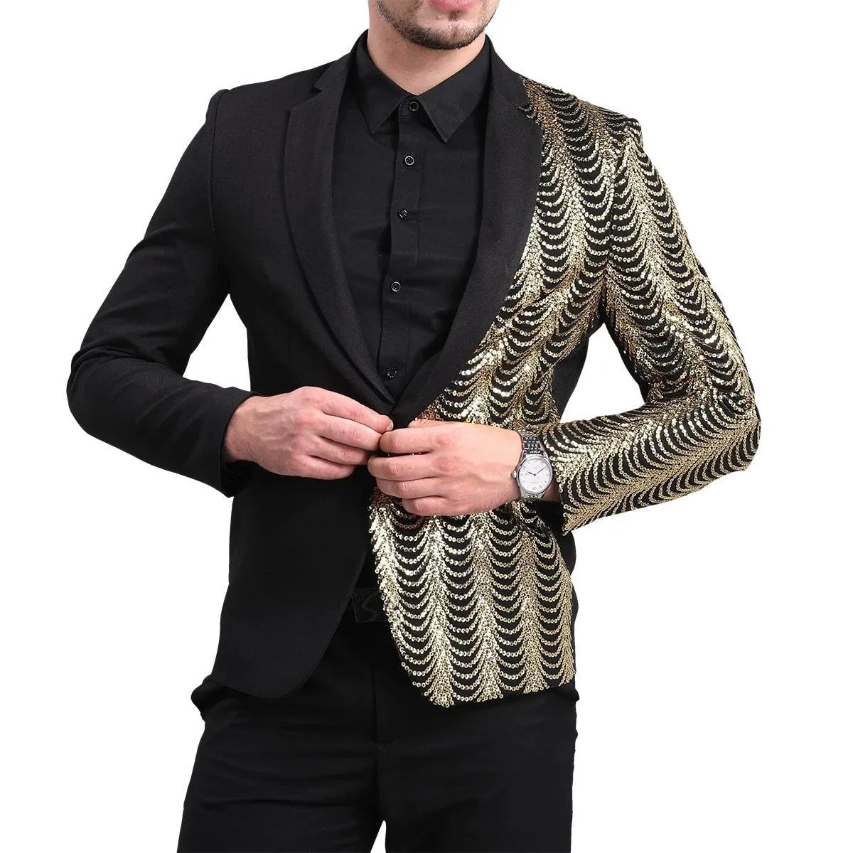 The Vertex Splice Slim Fit Blazer Suit Jacket