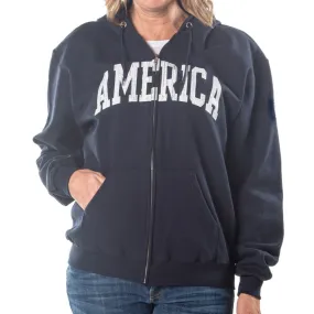 Unisex Champion America Full Zip Hoodie
